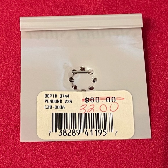 Sterling Silver Dragonfly Pin w/Crystal and Lilac Accents - Picture 4 of 10